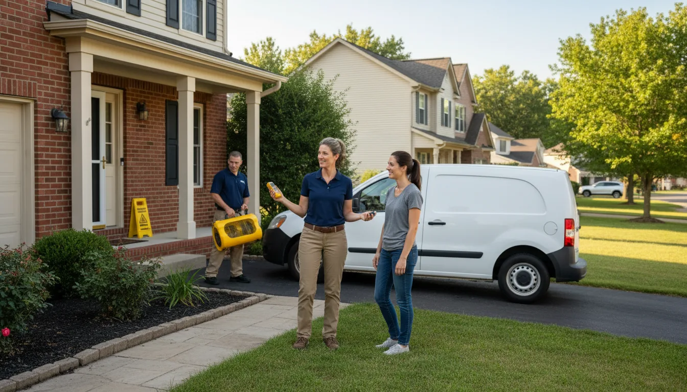 Residential water damage restoration in Fenton, LA